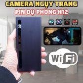 Camera Ngụy Trang Pin Dự Phòng H12 - Có Hồng Ngoại 4k Siêu Nét